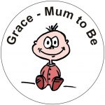 baby shower badges