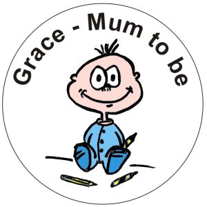 baby shower badges