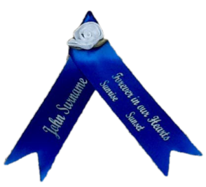 funeral ribbon