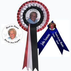 Funeral Badges, Rosettes and Ribbon