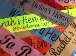 Custom Sashes - printed on the Front and Back