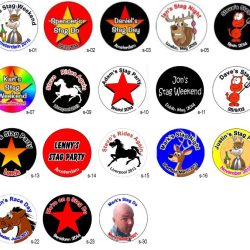 Stag Night Badges