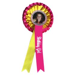 Birthday Rosette with Tail Print