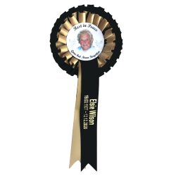 Funeral Rosettes with Tail Print