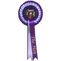 Heart centre Hen Party Rosettes with Tail Print
